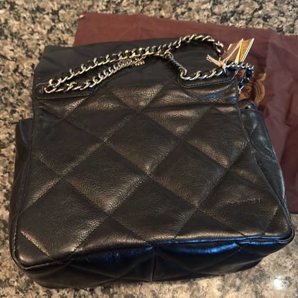 Pratesi Firenze Italian quilted black leather should bag NWT - Picture 6 of 15